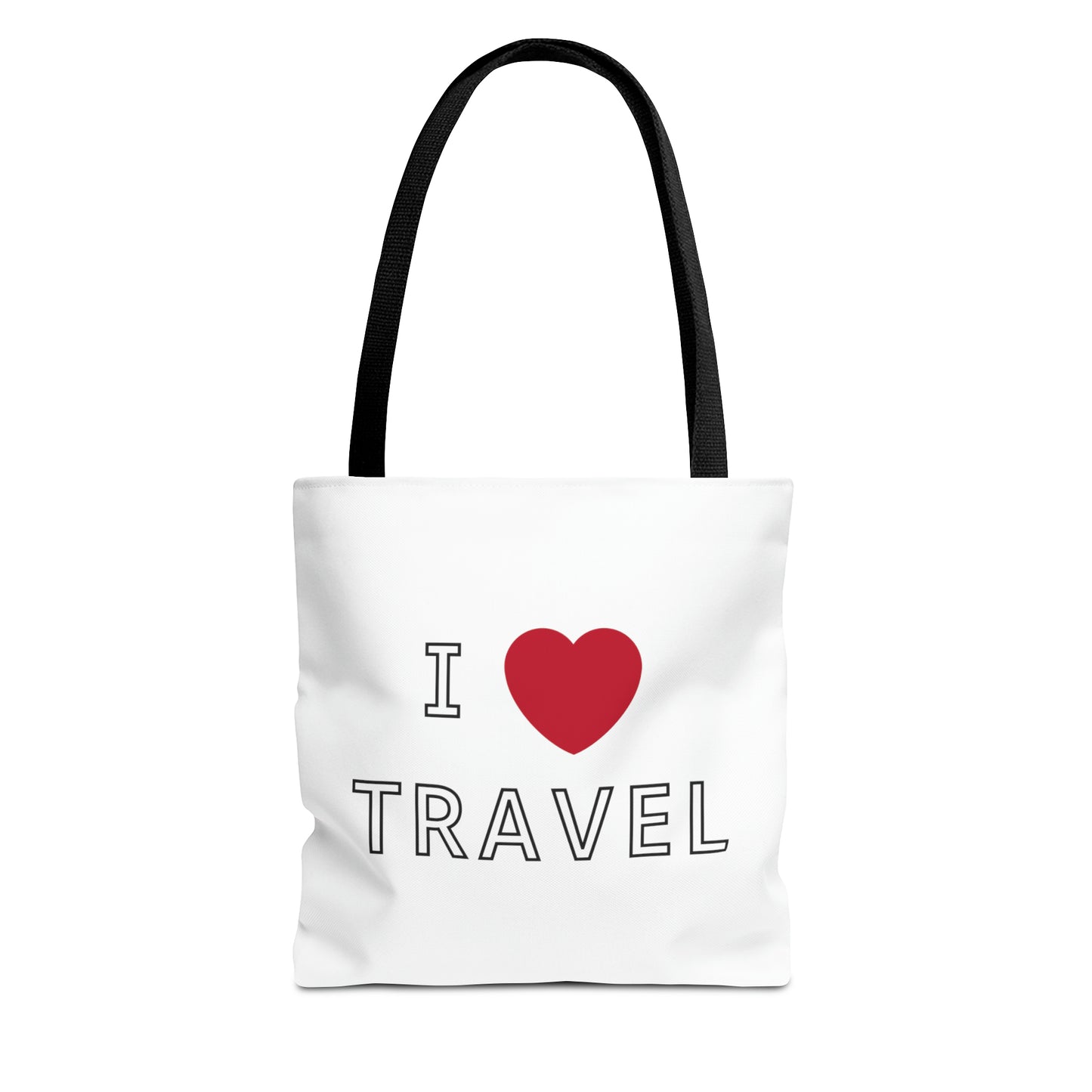 I Love Travel Carry On Tote Bag (AOP)