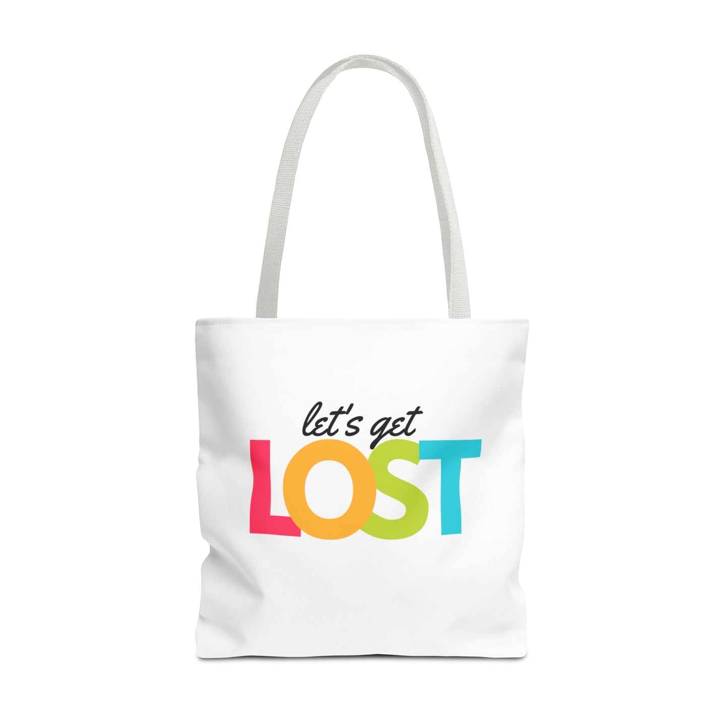 Let's Get Lost Tote Bag (AOP)