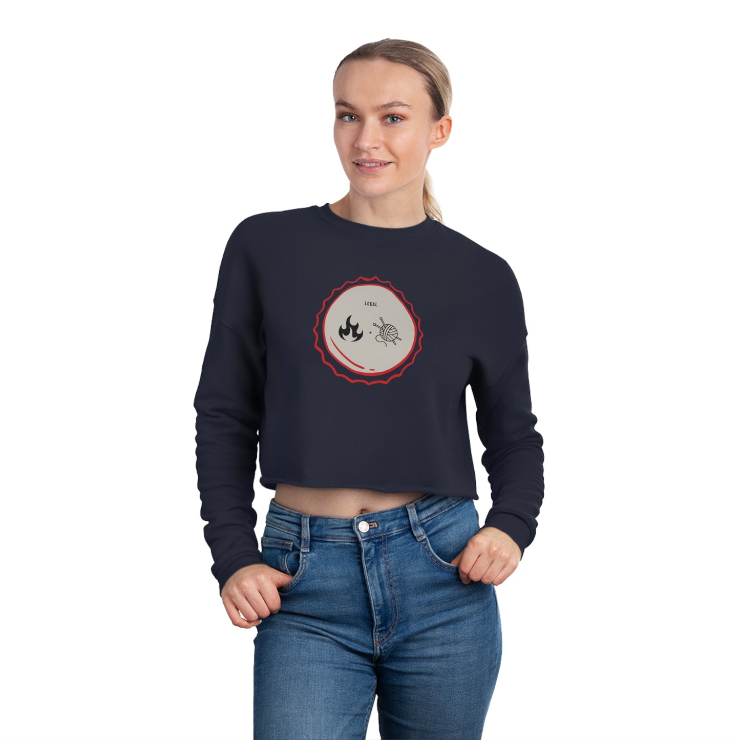 Pop Top Bella+Canva 7503 Women's Cropped Sweatshirt