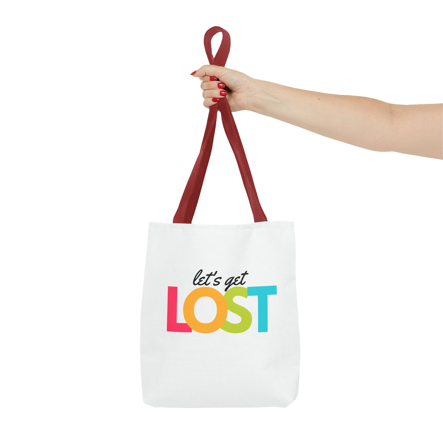 Let's Get Lost Tote Bag (AOP)