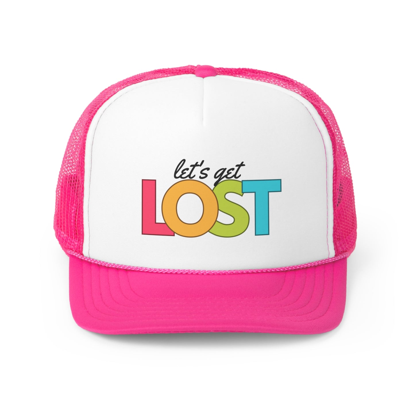 Let's Get Lost Trucker Caps