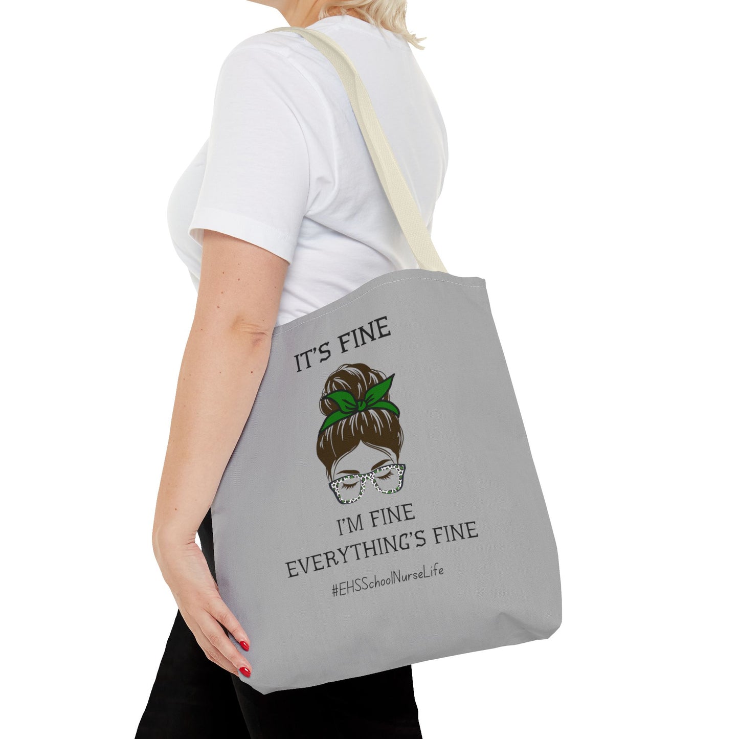 EHS SCHOOL NURSE LIFE GREY Tote Bag (AOP)