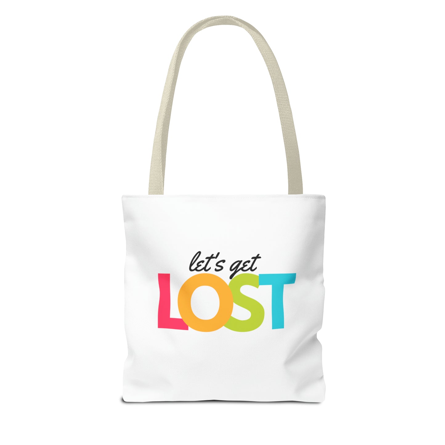 Let's Get Lost Tote Bag (AOP)