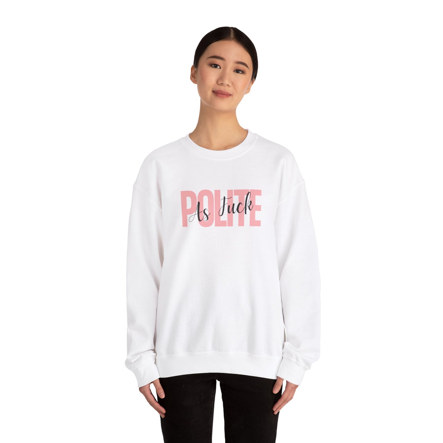 Polite AF Travel Unisex Heavy Blend™ Crewneck Sweatshirt