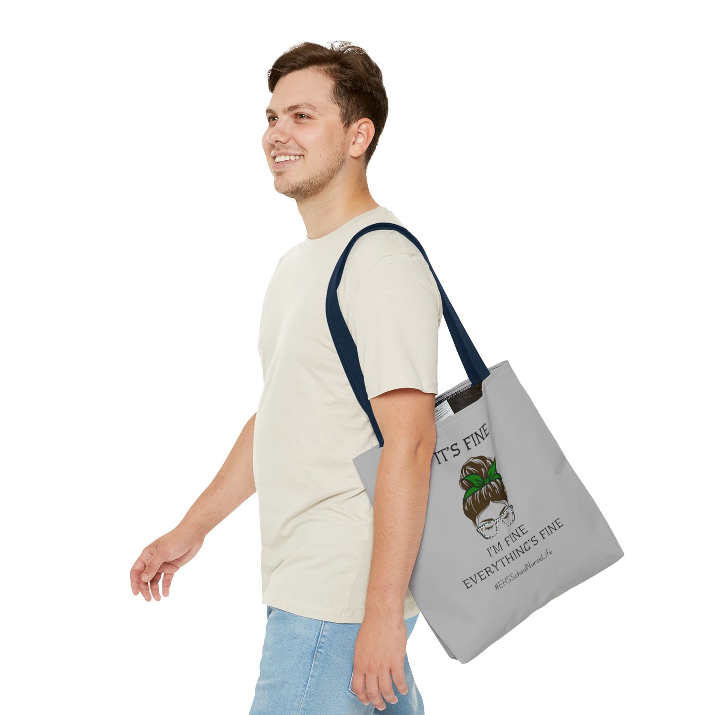 EHS SCHOOL NURSE LIFE GREY Tote Bag (AOP)