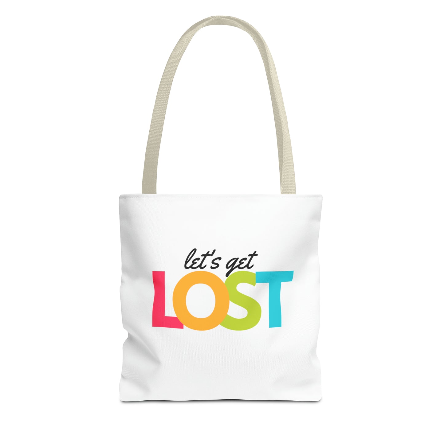 Let's Get Lost Tote Bag (AOP)